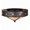 thumbnail image 7 of Meyda Tiffany 159465 Craftsman Target 4 Light 24" Wide Flush Mount Ceiling Fixture - Black, 7 of 7