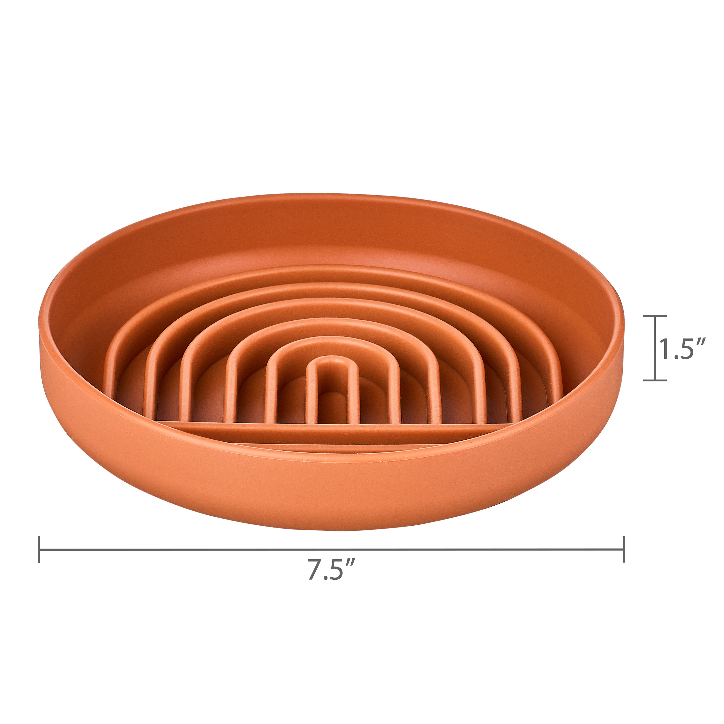 Vibrant Life Silicone Slow Pet Feeder, Brown photo 8