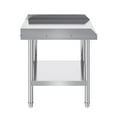 thumbnail image 6 of VEVOR Stainless Steel Work Table, 24 x 28 x 26 Inch Commercial Food Prep Worktable, 3-Sided Backsplash Heavy Duty Prep Worktable, Metal Work Table with Adjustable Height for Restaurant Home Hotel, 6 of 9