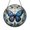 Acrylic 3.5 Inch, variant on Blue Butterfly Stained Glass Suncatcher Window Hanging, Round Floral Scroll Art Panel for Elegant Nature Home Decor