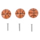 thumbnail image 5 of Juego de 3 pomos de baloncesto para gabinete, cocina, hogar, tipo bola, cajón de un solo orificio, mango de cerámica, 5 of 5