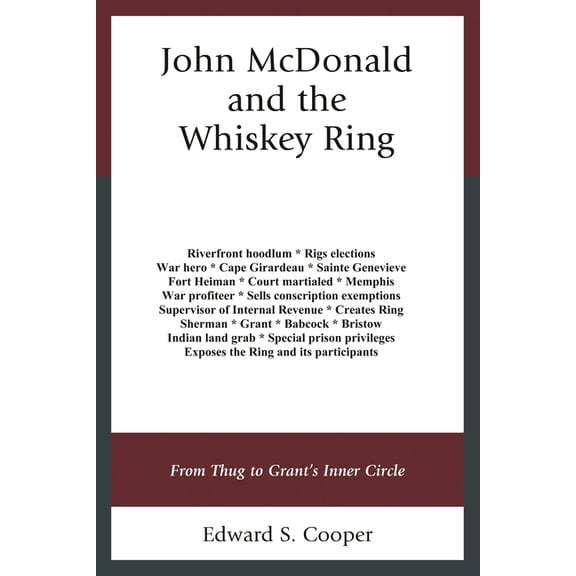 John McDonald and the Whiskey Ring: From Thug to Grant's Inner Circle, (Hardcover)
