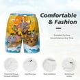 thumbnail image 4 of Kdxio Animals On Noah'S Ark1 Print Men'S Swim Trunks With Compression Liner 7 Inch Inseam Quick Dry Swim Shorts, 4 of 7