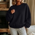 thumbnail image 7 of TGSLY Women's Batwing Long Sleeve Sweatshirt Lightweight Crew Neck Drop Shoulder Fall Tops Relaxed Casual Solid Color Workout Pullovers M, 7 of 7