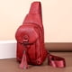 thumbnail image 5 of Bolso bandolera de un solo hombro de cuero de gran capacidad con múltiples compartimentos para mujer, bolso bandolera de cuero para mujer, diseño de compartimento espacioso, estilo elegante, 5 of 8