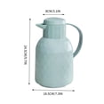 thumbnail image 2 of HOARBOEG Home Large Capacity Hot Kettle Office Portable Glass Insulated Pot Teapot Open Water Bottle, 2 of 5