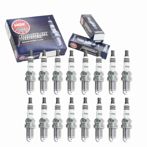16 pc NGK Iridium IX Spark Plugs compatible with Mercedes-Benz C55 AMG 5.5L V8 2005-2006