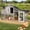 Gray, variant on PETSCOSSET Chicken Coop Large Wooden Chicken Tractor with Wheels, Outdoor Hen House Poultry Cage, Gray