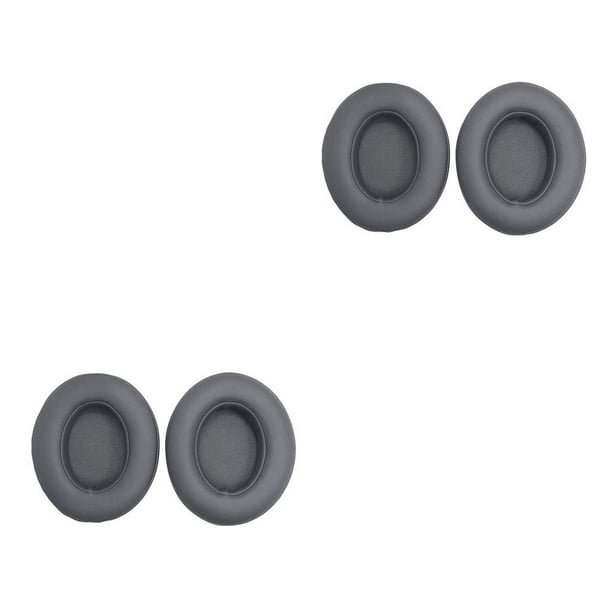 Bearachild 2 piezas de almohadillas de esponja para auriculares, almohadillas para juegos montadas en la cabeza, cubierta de protección auditiva, color titanio 2piezas