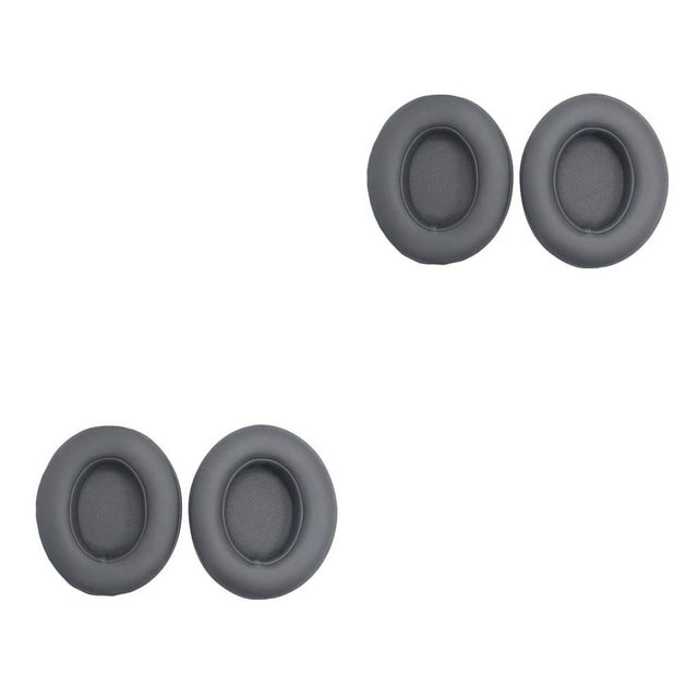 Bearachild 2 piezas de almohadillas de esponja para auriculares, almohadillas para juegos montadas en la cabeza, cubierta de protección auditiva, color titanio 2piezas
