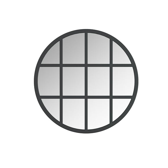 A&E Bath and Shower Shapoval Black Window Mirror