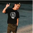 thumbnail image 5 of Camiseta de verano 2024 para niños, camiseta de moda 100 % algodón para niño, camiseta para niña con estampado de calavera de dibujos animados, ropa para niño de 2 a 10 años, 5 of 5