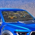 thumbnail image 3 of Binienty Black Cat Automobile Windshield Sun Shade Foldable Funny Animal Sun Cover for Front Window Easy Installation Sun Blocker Reflect UV Sun and Heat, 3 of 8