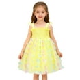 thumbnail image 3 of TBWNWG Sparkly Fairy Tutu Dress for Girls Star Sequins Bow Sleeveless Party Attire,Sizes 5-6 Years, 3 of 7