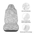 thumbnail image 4 of Fuzoiu Silver Mosaic Print Elastic Car Seat Covers, Seat Cover Protector,Universal Fit Interior Covers for Most Cars,Washable Seat Cover Non Slip for SUV,Sedan,Van, 4 of 5
