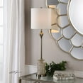 thumbnail image 2 of Bowery Hill Modern Buffet Table Lamp in Antique Brass and White, 2 of 2