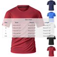 thumbnail image 3 of SeCaotees Men's V‑Neck Short Sleeve Athletic T‑Shirt Quick‑Dry Moisture‑Wicking Stretch Fabric For Running Training Workout Fitness Active Tees Red,S, 3 of 7