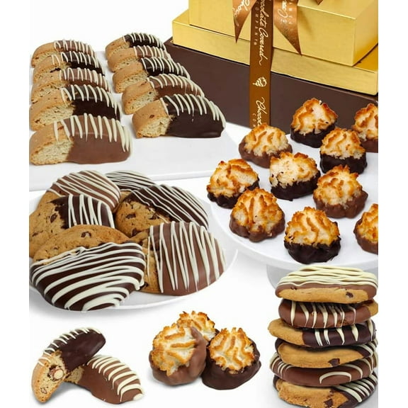 From You Flowers - Chocolate Covered Cookie Tower for Birthday, Anniversary, Get Well, Congratulations, Thank You, All Occasions