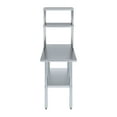 thumbnail image 2 of 24" Long x 30" Deep" Stainless Steel Work Table With 12" Wide Double Tier Overshelf | Metal Kitchen Prep Table & Shelving Combo, 2 of 9