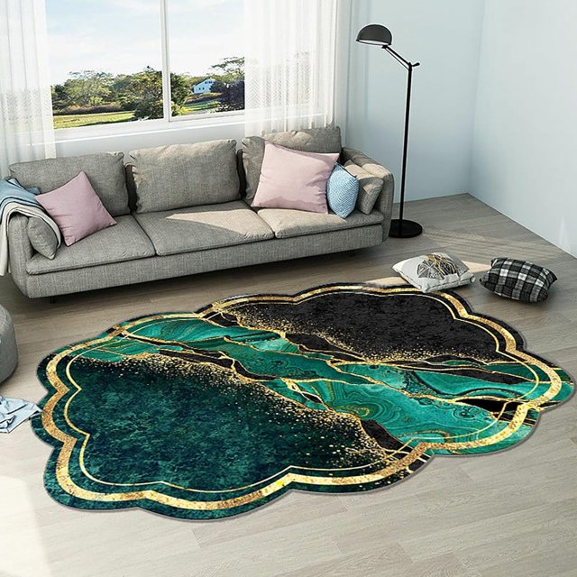 Area Rugs for Living Room Bedroom Washable Rug Modern Geometric Soft Bedside Rug Indoor Carpet