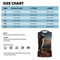 thumbnail image 4 of Kdxio Pyramid Desert Cat for Men's Muscle T-shirt,Sleeveless for Workout Running Athletic Gym Lounge Casual, 4 of 5