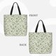 thumbnail image 2 of Fotbe Green Rabbit Bolsa Tote con Estampado para Mujer, Bolsos con Cremallera, Bolsa de Hombro Casual de Gran Capacidad con Bolsillos Internos, 2 of 7