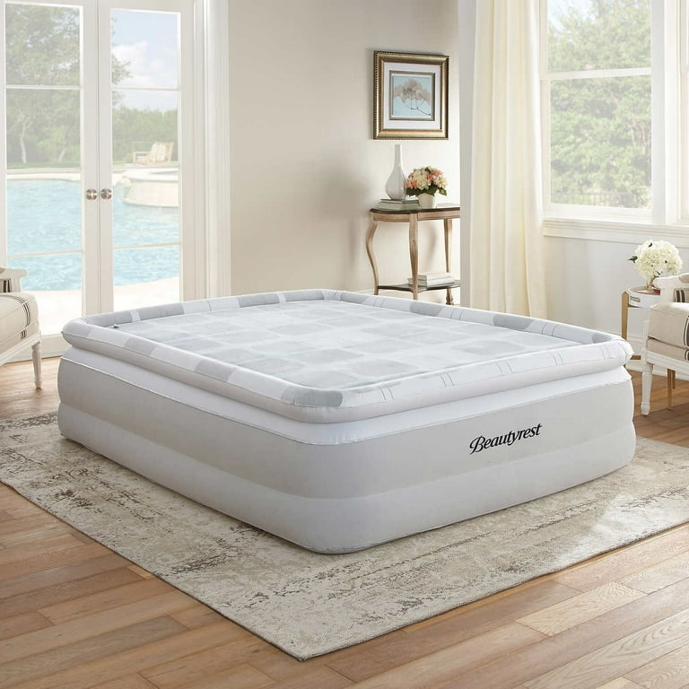 Beautyrest 20” Raised Memory Foam Pillowtop Queen Air Bed with