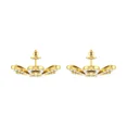 thumbnail image 3 of 22K/18K Real Certified Fine Yellow Gold Pretty Stud Earrings, 3 of 3