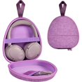 thumbnail image 1 of wonima44 Universal Headphone Case for JLab/for JBL Tune 510BT 720BT 770NC 520BT/ for Sony WH-CH520 WH-CH720N/ for BERIBES/for Soundcore Q20i Over-Ear Headphones,Stylish Design- Purple(Case only), 1 of 1