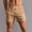 Khaki, variant on Mens Athletic Shorts Qiggri Men Solid Cotton Three-Point Pants Sports Elastic Mid-Waist Lace-Up Shorts