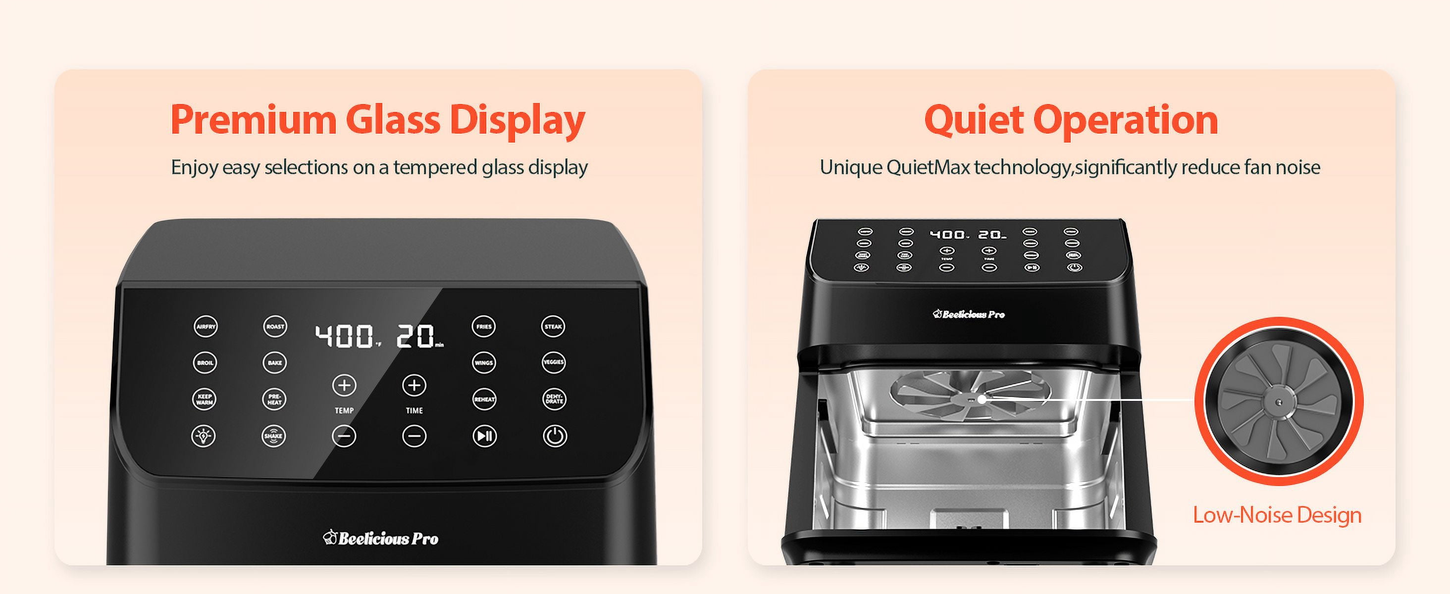 Aeitto 5.8QT Large Air Fryer, 12-in-1 Digital Airfryer with Clear Window, 40+ Recipes, Flavor-Lock Tech, Shake Reminder, Compact, Quiet, Dishwasher Safe, Nonstick, Fit for Family of 2-5, Black