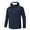 Blue, variant on BADHUB Big & Tall Coat Men's Waterproof Rain Jacket With Hood Lightweight Performance Windbreaker Hiking Outdoor Solid Basic Rain Coat with Zipper Pocket Clearance Sales