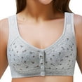 thumbnail image 3 of BILIKEYU Jelly Front Closure Bras for Women Wireless Seamless Comfort Padded Post Bra No Underwire Seamless Full Coverage Supportive Comfortable Bralettes M, 3 of 5