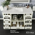 thumbnail image 4 of Eviva Aberdeen 54"W x 22"D White Bathroom Vanity with White Carrara Quartz Countertop and Undermount Porcelain Sink, 4 of 10