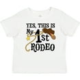 thumbnail image 3 of Inktastic Yes, This is My 1st Rodeo Cowboy Hat with Pink Band, Lasso Girls Baby T-Shirt, 3 of 5