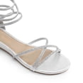 thumbnail image 2 of Sandalias Gladiadoras Plateadas con Pedrería para Mujer DREAM PAIRS Talla 5, 2 of 8