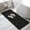 Black, variant on Halloween Bathroom Rugs Non Slip Washable Bath Mat Absorbent Front Door Mat Brown White Spooky Green Eyes Ghost Floating Indoor Doormat for Kitchen Entryway Shower Decor Accessories 15.7"x23.6"