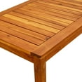 thumbnail image 2 of Patio Coffee Table Charmma Wood Patio Table 35.4"x19.6"x14.1" Solid Acacia Wood, 2 of 7