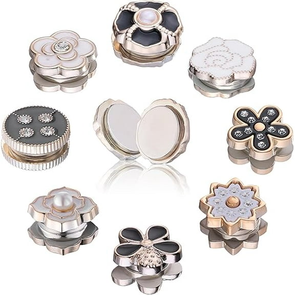 8 Pairs No-Snag Hijab Magnetic Pins Multi-Use Premium Hijab Magnets for Clothes Hats