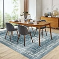 thumbnail image 2 of Hasoo Modern Washable 9' x 12' Area Rug for Living Room Moroccan Ultra-Thin Non Slip Throw Rugs, Blue, 2 of 5