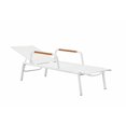 thumbnail image 2 of Pangea Home Dean Aluminum and Textilene Outdoor Arm Chaise Lounger - Set of 2, 2 of 3