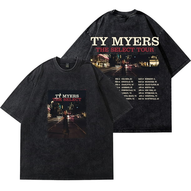 Ty Myers Playera Lavada Algodón Unisex Cosplay Manga Corta Merch Gira La Selección