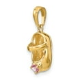 thumbnail image 5 of FB Jewels 14K Yellow Gold 3-D October/Synthetic Stone Engraveable Shoe Charm, 5 of 5