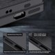 thumbnail image 2 of For Oppo Find X8 Ultra 5G Case Wood Texture PU Leather Coated PC TPU Phone Cover - Grey, 2 of 5