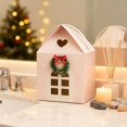 thumbnail image 3 of Christmas Wonderland Cottage Gift Box, 3D Pop Up Christmas House Gift Boxes, Paper Treat Boxes for Holiday Party Favors, Cookie Candy Packaging, Festive Goodie Bags Decorations(1PC Pink A), 3 of 5