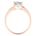 thumbnail image 4 of Clara Pucci 14K Rose Gold 2ct WhiteSapphire Solitaire Ring for Women, 4 of 7