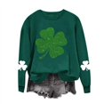 thumbnail image 2 of Ruimatai Womens St. Patrick's Day Green Sweatshirts Long Sleeve Shamrock Graphic Shirts Casual Crew Neck Irish Pullover Tops, 2 of 6