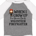 thumbnail image 4 of Inktastic Volunteer Firefighter Future Girls Girls Long Sleeve Baby Bodysuit, 4 of 5