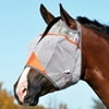 Cashel Crusader Horse Fly Mask, Standard No Ears Supports Animal Rescue, Orange (Warmblood)