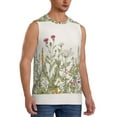 thumbnail image 2 of Kdxio Herbs and Wildflowers for Men's Muscle T-shirt,Sleeveless for Workout Running Athletic Gym Lounge Casual, 2 of 7